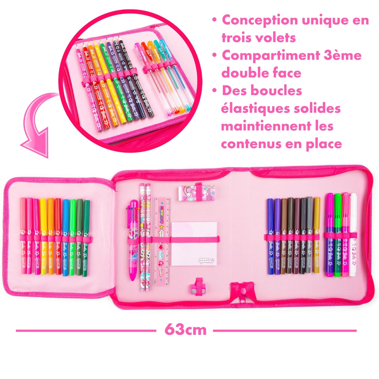 ODS - Barbie Diary Pocket, Cahier à palettes réversibles, 32 pages, avec stylo multicolore et 2 feuilles d'autocollants Barbie, 10,5 x 15 cm, âge recommandé +5 ans ODS - Barbie Diary Pocket, Cahier à palettes réversibles, 32 pages, avec stylo multicolore et 2 feuilles d'autocollants Barbie, 10,5 x 15 cm, âge recommandé +5 ans