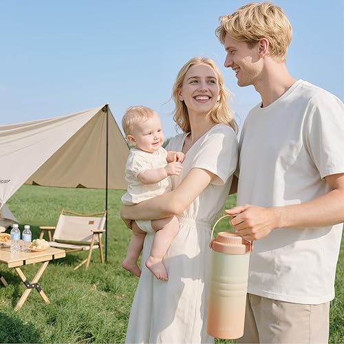 Miniatura 5 de LUCKBEE 24H Portatil Refrigerador de Leche Materna con Pantalla LCD – Botella Aislada de Almacenamiento de Leche, Capacidad para 2 Botellas 16oz,