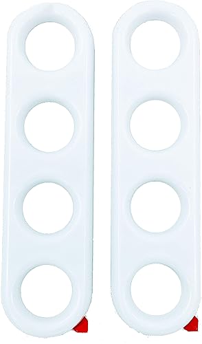 El agarre original para cierrapuertas automotriz para automóviles y camiones, fácil de instalar, fabricado en Estados Unidos, (4 agujeros, blanco)