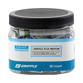 Medium Joiner 30-Count tub | Wire Tensioners | Designed for Use with 13.5 to 10-Gauge Wire