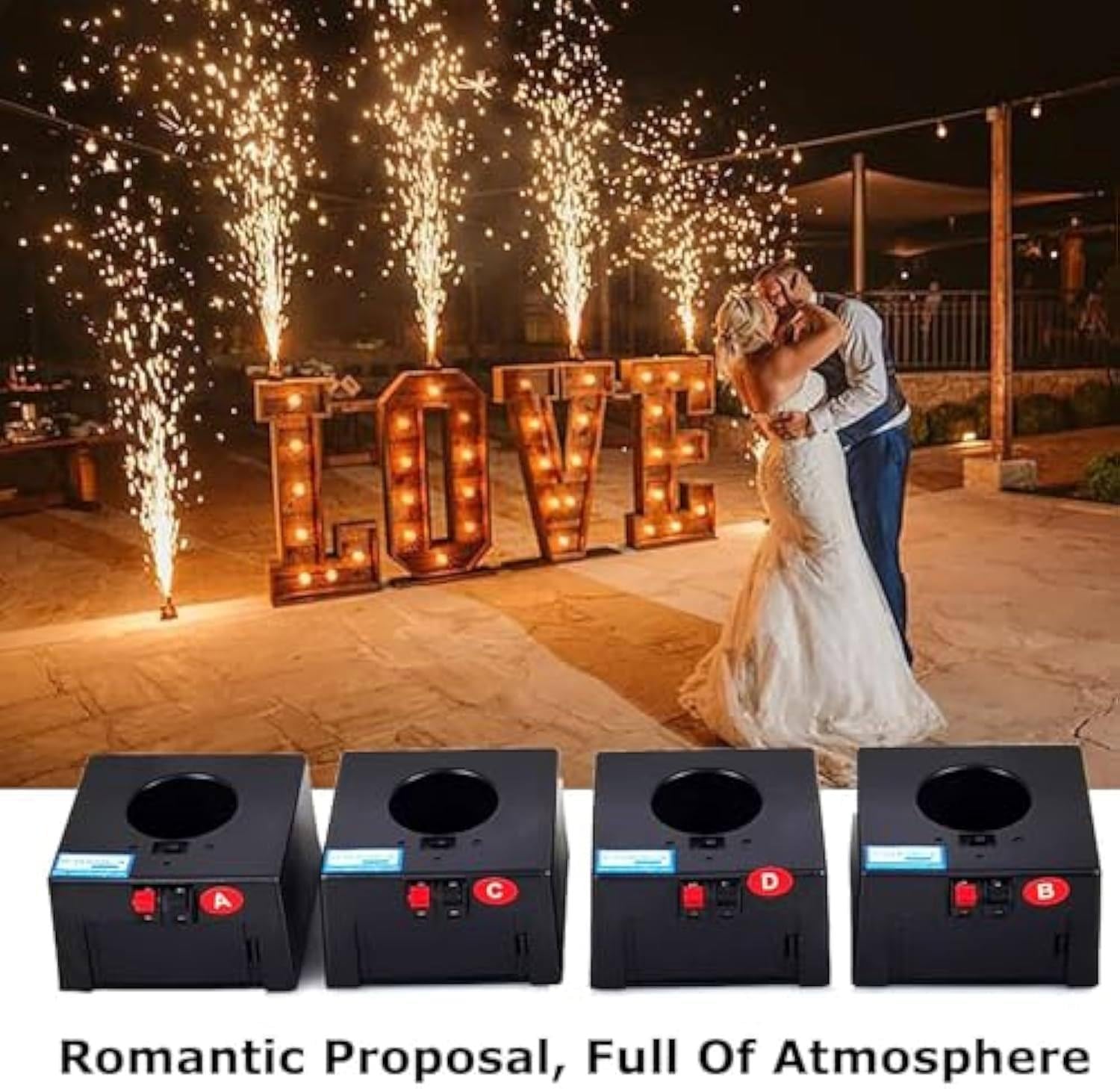 Sis-tema De Encendido De Fuegos Artificiales De Fuente, Mando a Distancia Inalámbrico, Fiesta Pirotécnica De Escenario Frío, Máquina Pirotécnica, Receptor De Boda, Canal De Chispa, 12pcs