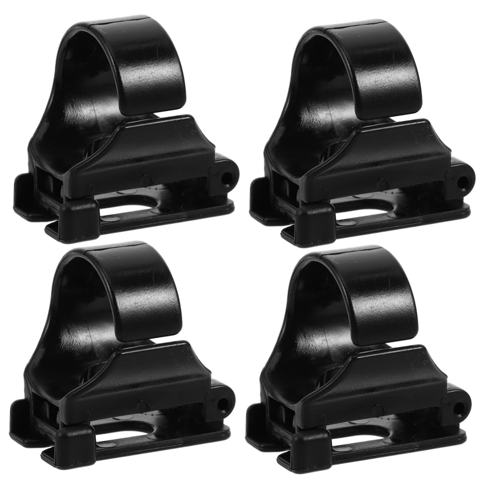 KICHOUSE 4pcs Universal Snorkel Clip Replacement Dry Design Plastic Snorkel Keeper for Diving Gear