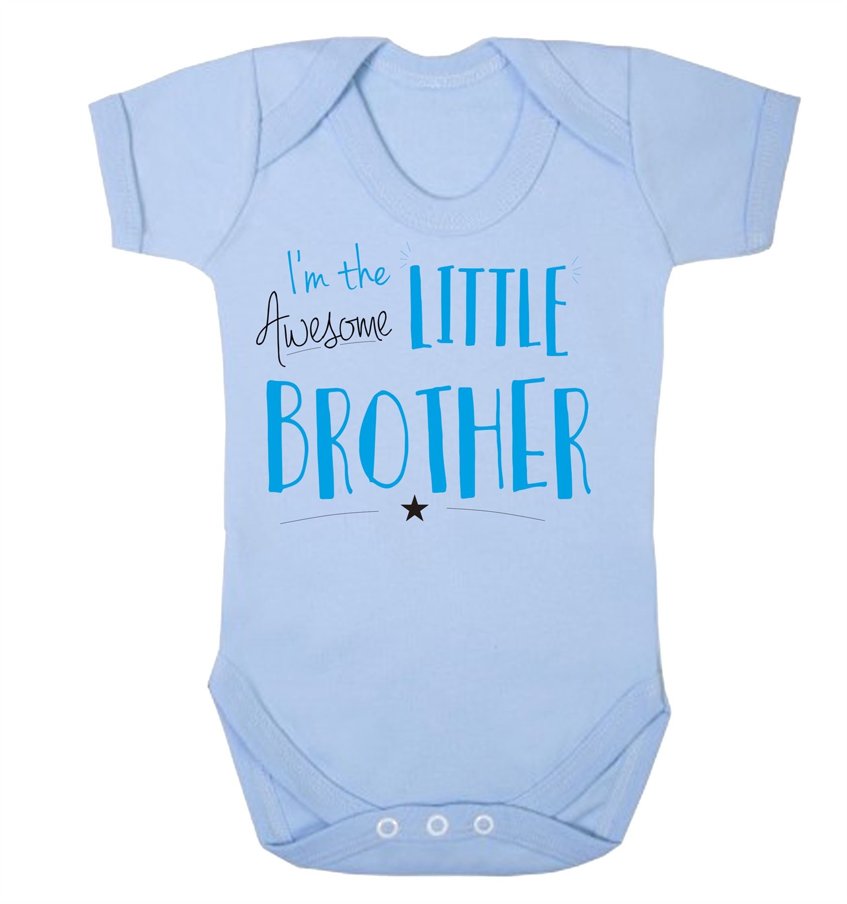 Reality Glitch White Awesome Little Brother Babygrow