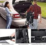 INFANS 2 in 1 Stroller, High Landscape Infant Stroller, Reversible Seat, Folding Stroller with Suspension Wheels, Adjustable Awning, Cup Holder, Storage Basket (Grey)