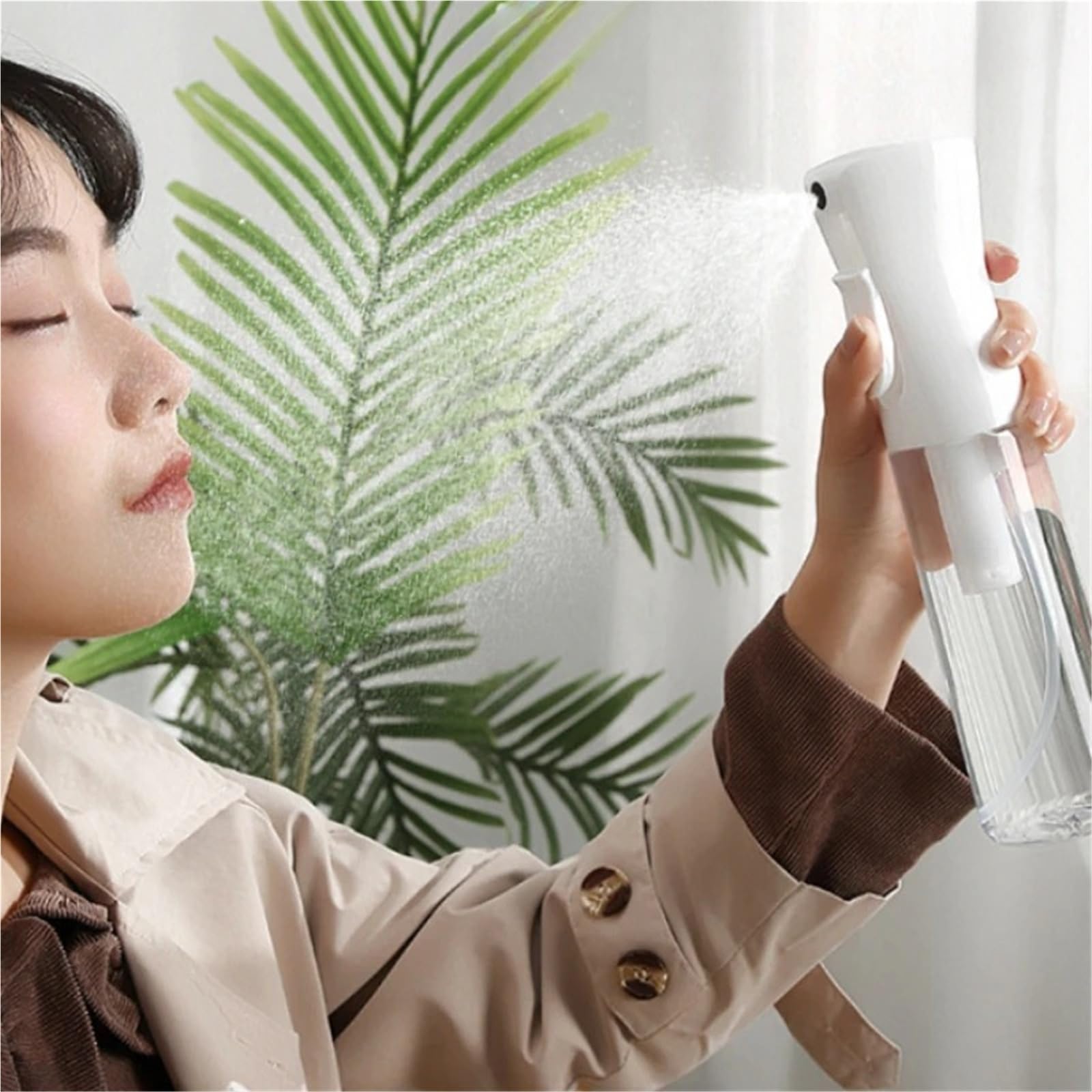 Sprühflasche Kontinuierliche Nebelsprühflasche mit hohem Druck | Haarpflege-Make-up-Wasserauffrischungspresse(500ml)