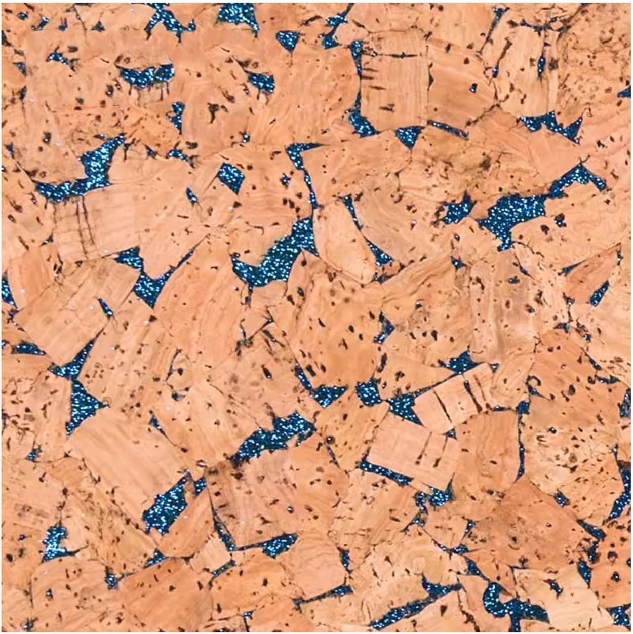 Cork Roll Colorful Cork Board, Durable Cork Wall Decorative Sheet Easy to Cut, for Wall DIY Decorative School Home Kitchen (Color : Blue, Size : 23.62x35.43in/6pcs)