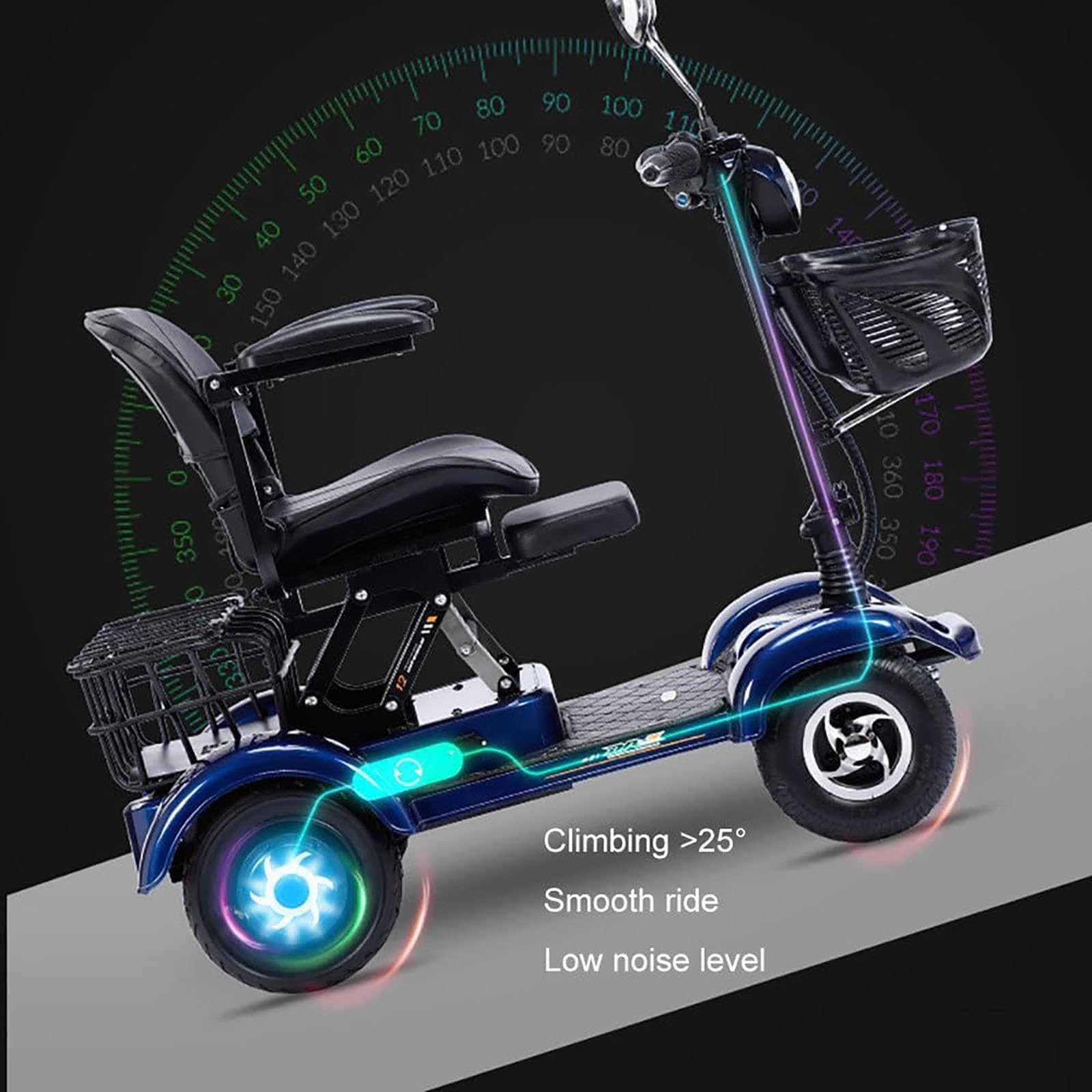 Amazon | コンパクトな4輪モビリティスクーター、電動車椅子モバイル
