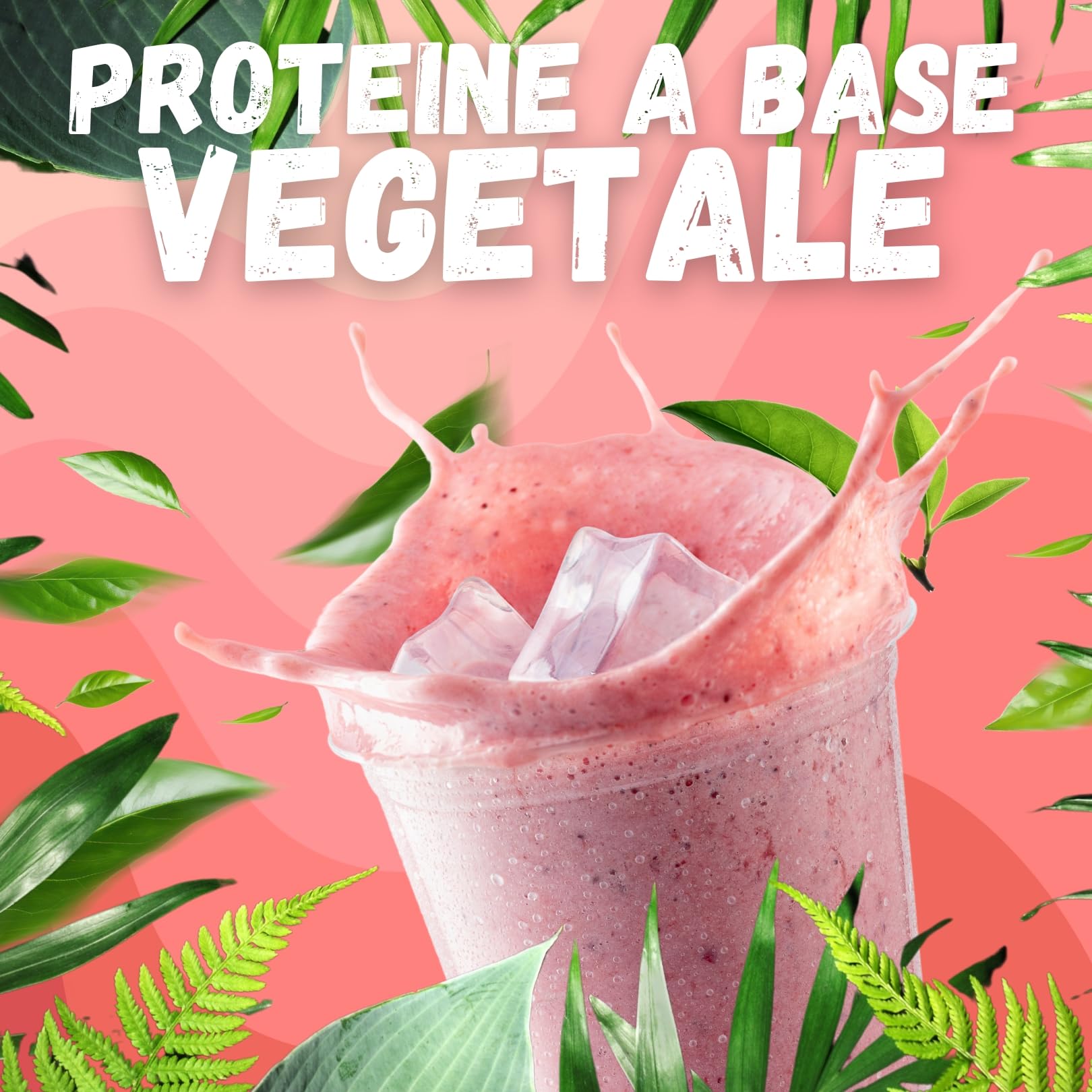 NÄTOO Pasto Sostitutivo Vegan Slim Shake Proteico - Sostituto di pasto completo per il controllo del peso a base di proteine vegetali con 27 minerali e vitamine - 600gr. (10 porzioni) (Fragola)