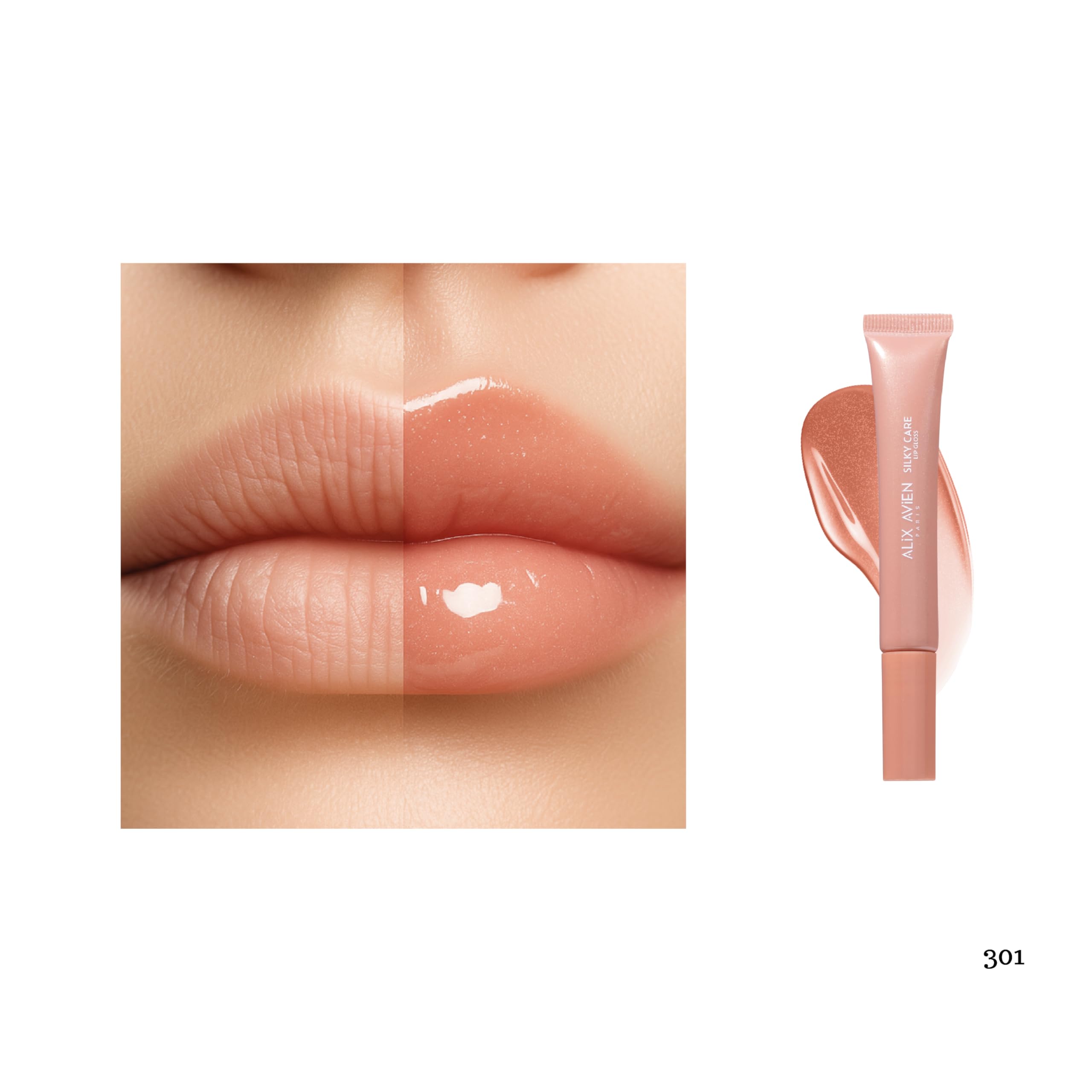 ALIX AVIEN Koruyucu, Dolgunlaştırıcı, Nemlendirici Dudak Parlatıcısı - Silky Care Lipgloss 301 Pure Copper