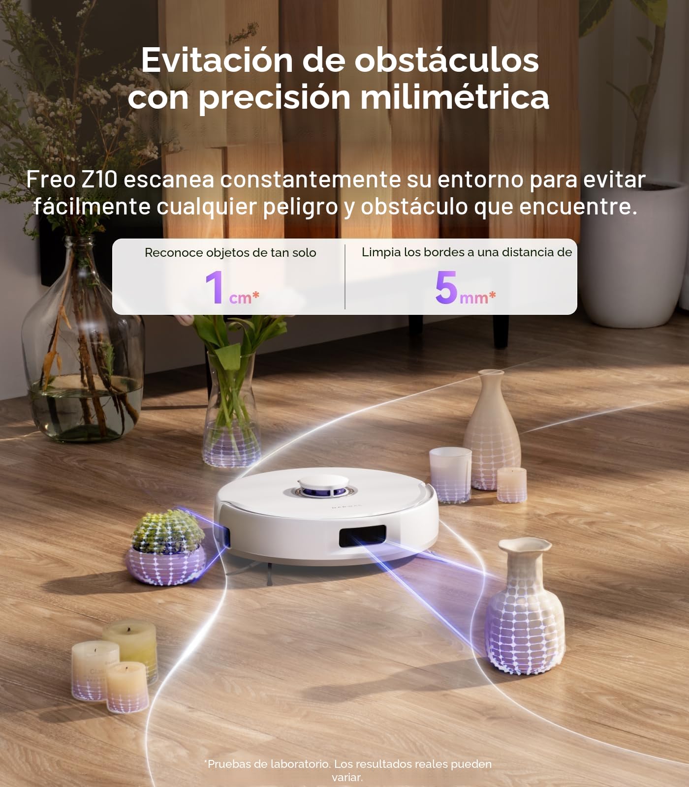 NARWAL Freo Z10 Robot Aspirador y Fregasuelos Autolimpiante, Anti-Enredos, 15.000 Pa, Lavado 75°C, Auto-Secado/Vaciado, Mopp Extensible, Evita Obstáculos, para Pelo Mascotas