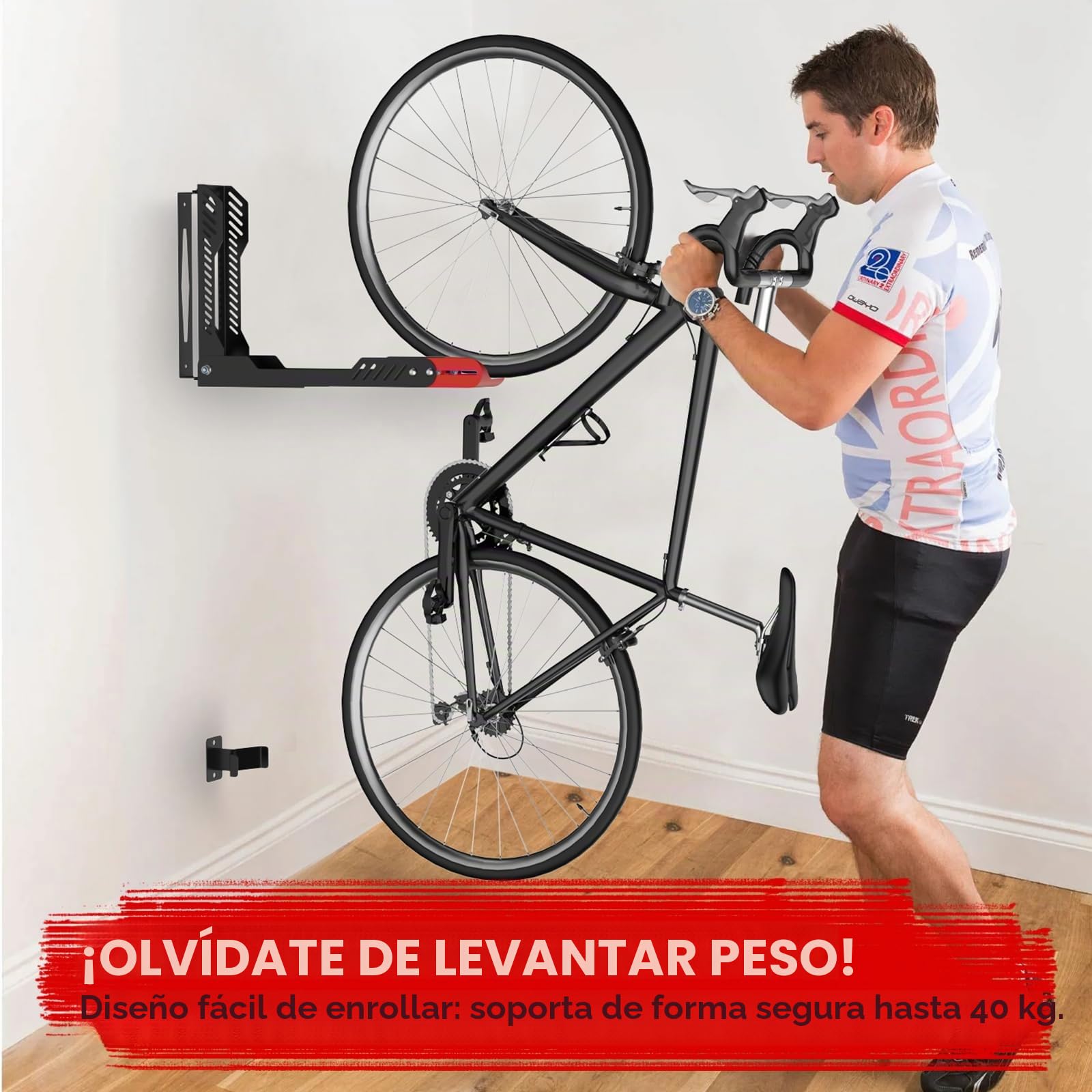 IMAYCC Soporte de pared para bicicleta X2