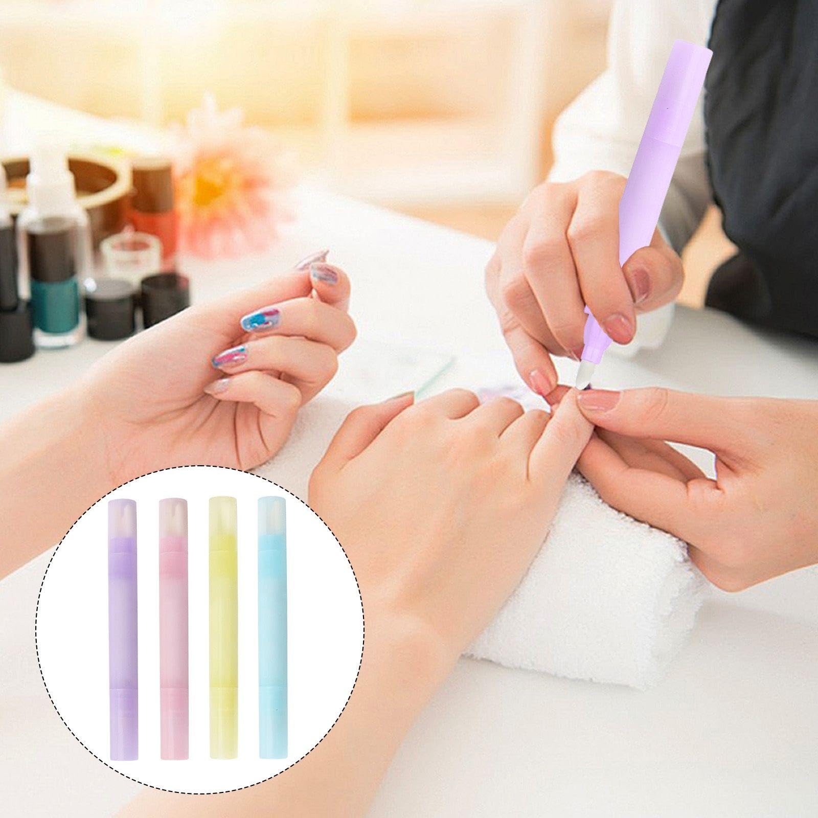 Penna Per Strumenti Per La Pulizia Delle Unghie Da 8 Pezzi, Penna Per La Correzione Dei Bordi Delle Unghie, Penna Per La Pulizia Dello Smalto Multifunzione, Strumento Per Nail Art.