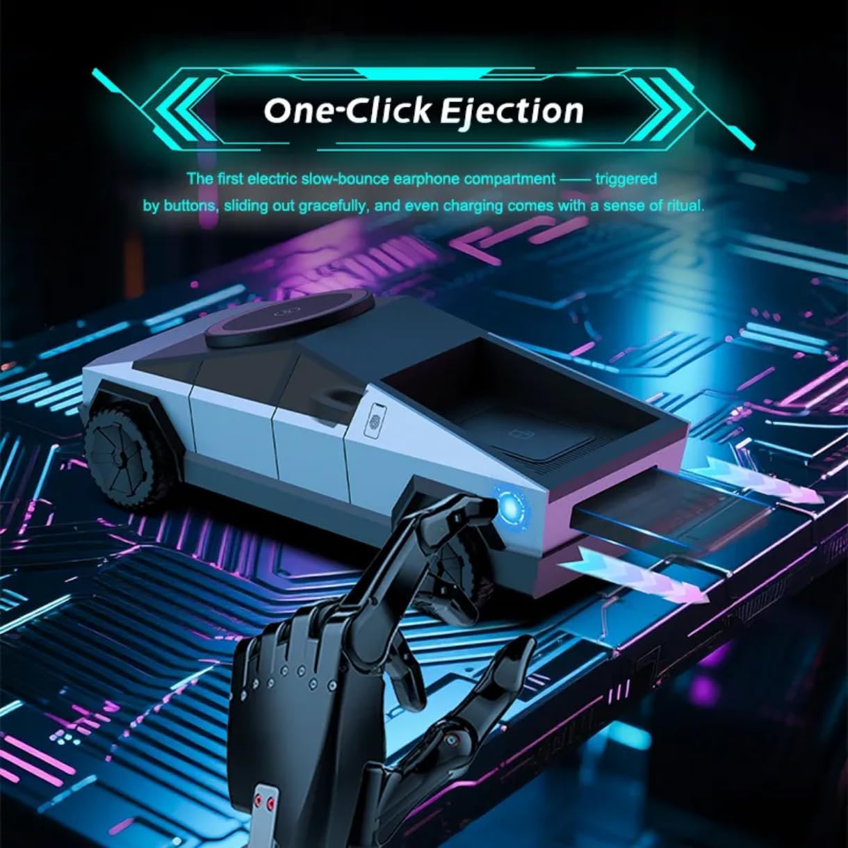Cyberdock Qi2 Support de Charge Magnétique 3 en 1 Compatible avec Magsafe iPhone 12-17 Apple et Samsung, Watch 2-8, Airpods Pro avec Lumière Ambiante