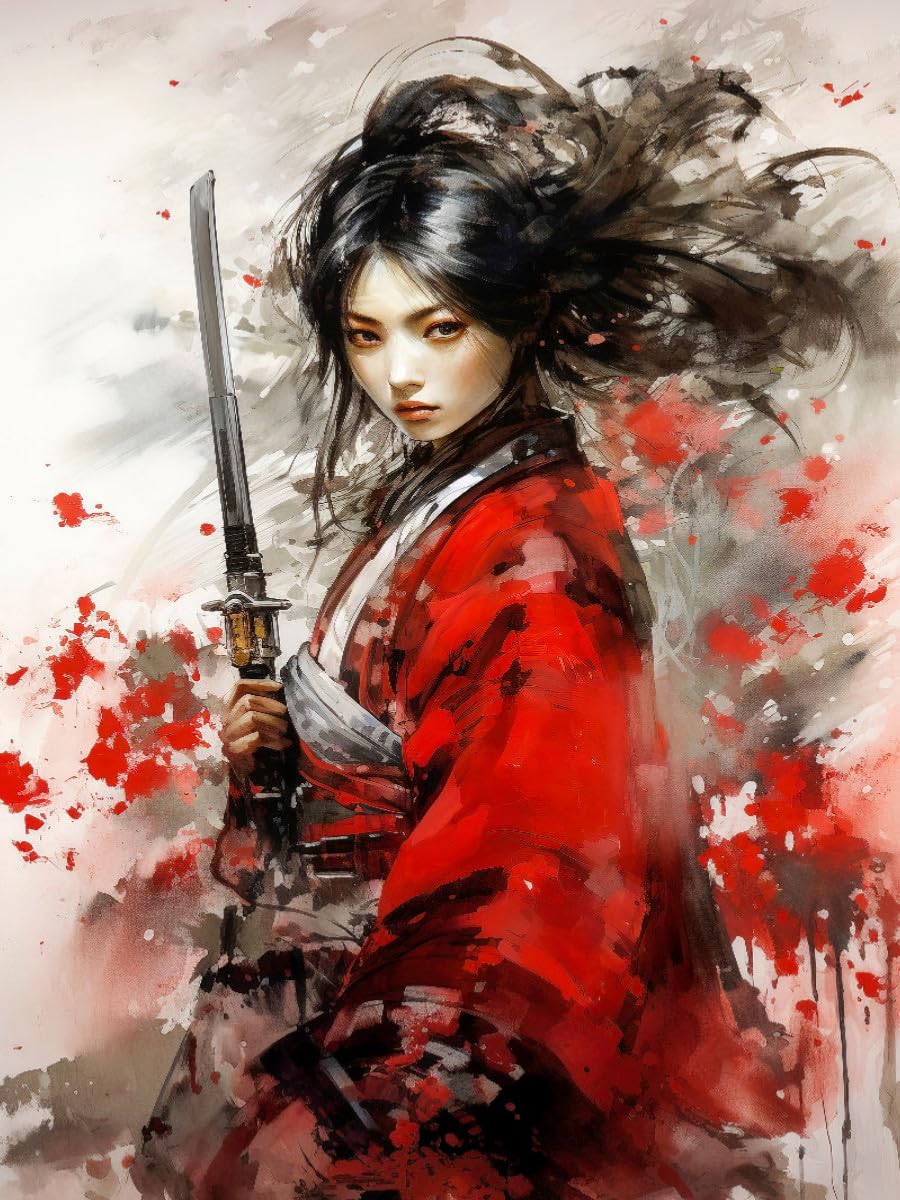 CALVENDO Puzzle Samouraï la Combattante Intrépide | 1000 Pièces Taille de la Lege 48 x 64 cm Puzzle Photo Puzzle pour Heures de Bonheur