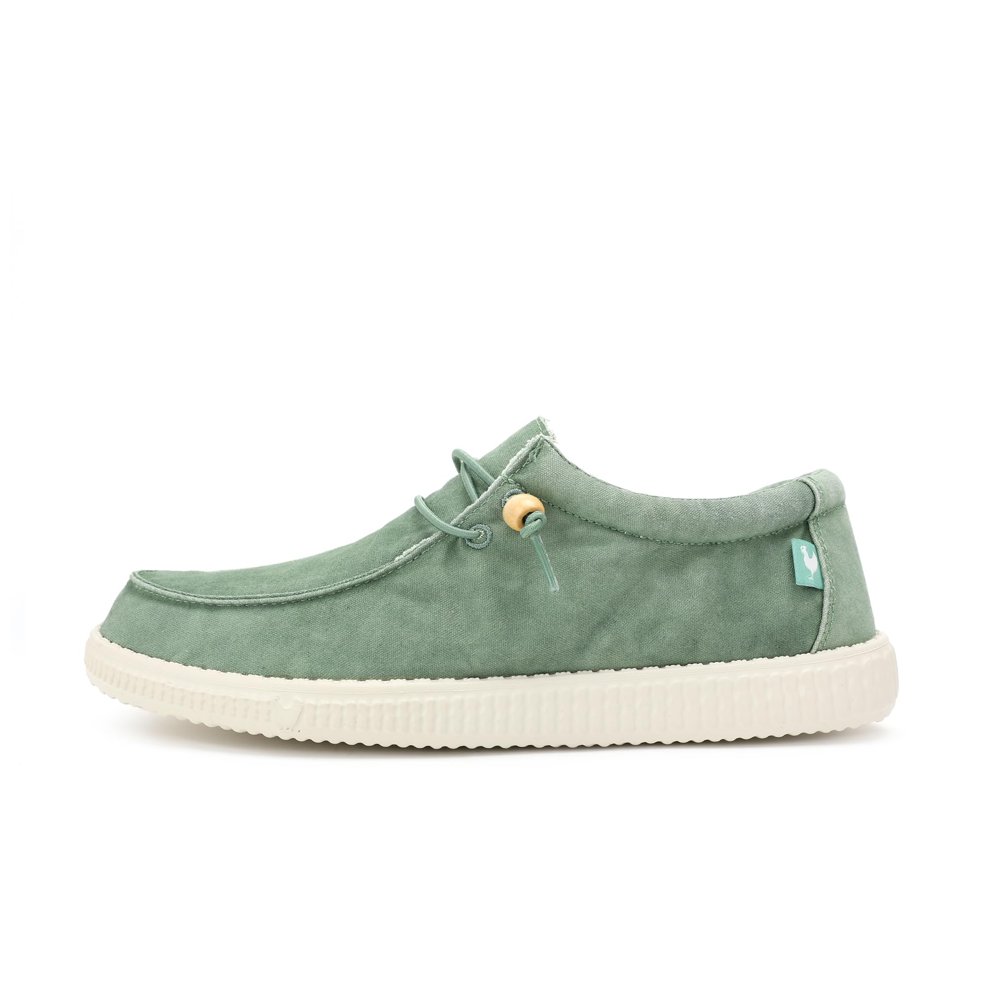 WALK IN PITAS | WP150 WALLABI Washed | Mocassini Uomo | Scarpe da Barca | Sportive Uomo | Sneakers Casual | Scarpa da Vela | Calzatura Senza Lacci | Scarpe Walkinpitas | Verde Menta 42