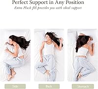 Vista 5 de Threadmill Soft Bed Pillows Standard Size Set of 2 Down Alternative Cooling Bed Pillow for Sleeping Soft Pillows 20 x 26 Hotel Pillow