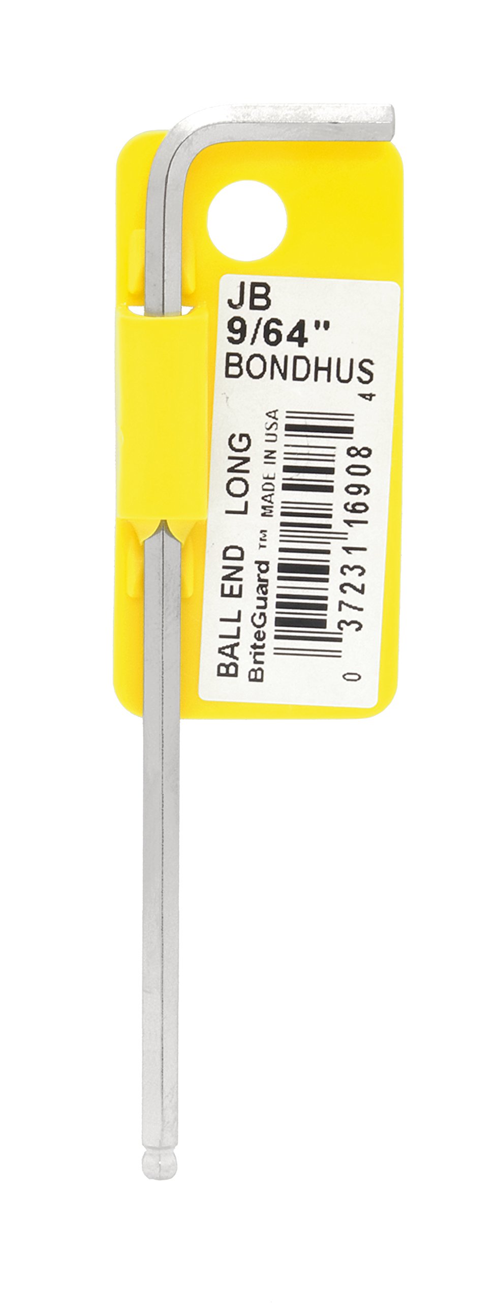 Bondhus , Bl9/64B Briteguard Ballend Hex Key, 9/64", 16908
