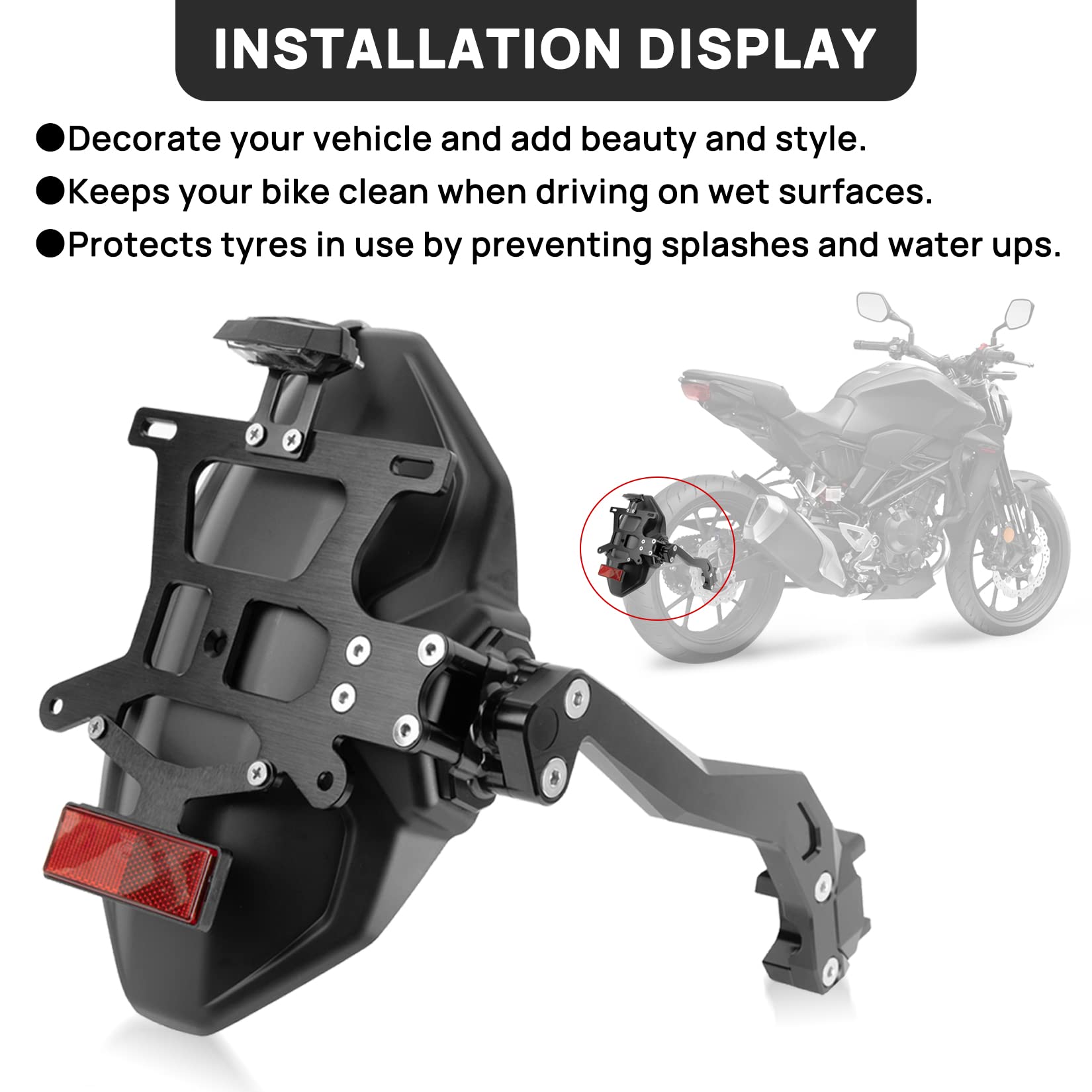 Amazon | PSLERバイク用 マッドガード スプラッシュガード 泥除け リア