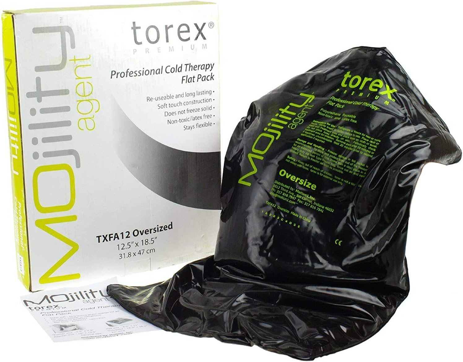 Torex Mojility Oversized Reusable Gel Ice Packs - 12.5' x 18.5' for Back Injuries