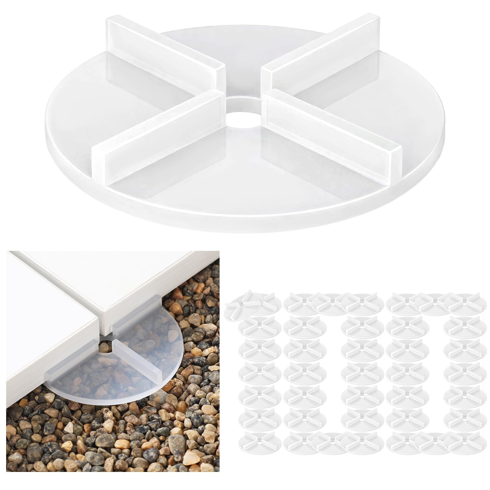 Photo 1 of FoldTier Plastic Tile Spacers - 100 Pcs, 1/8" Grout Lines