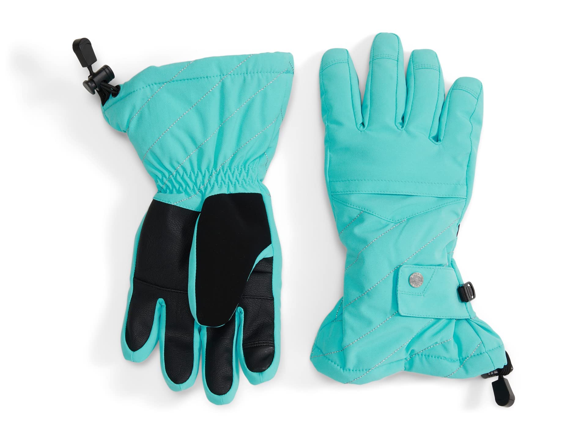 Spyder Baby Girl's Synthesis Gloves (Toddler) Bahama Blue XL