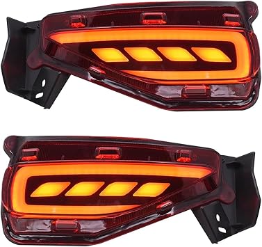 1 Set LED Reflector Compatible With Toyota Fortuner SW4 2015 2016 2017 2018 2019 2020 Rear Bumper Light Fog Lamp Brake Light Turn Signal