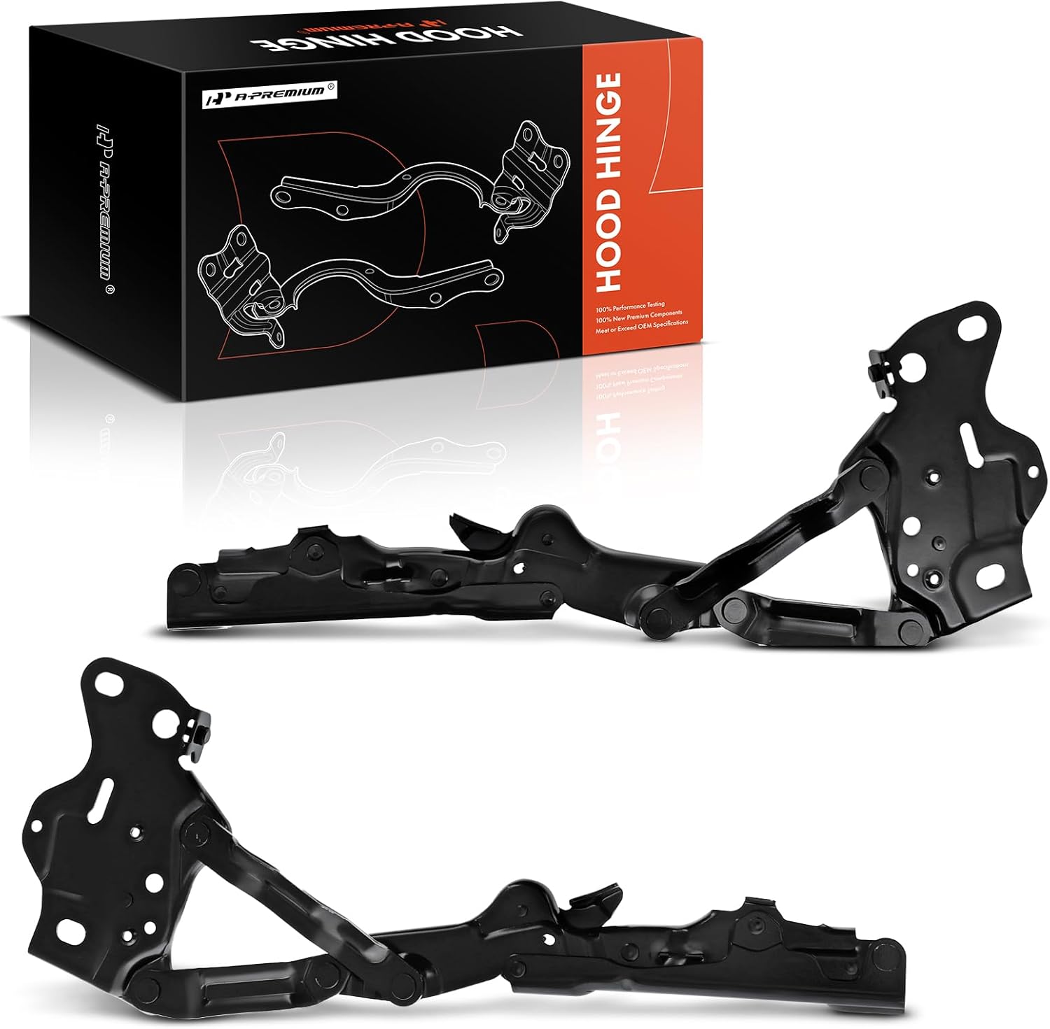 A-Premium Driver and Passenger Hood Hinges Compatible with BMW X5 2019-2024, X6 2020-2024, X7 2019-2022 2024, Set of 2 Front Left and Right Side Hood Hinges