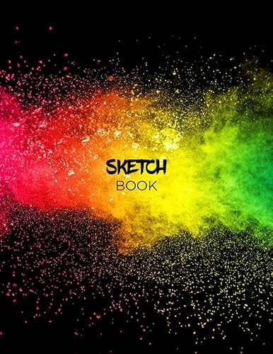 Non Spiral Sketchbook (no spiral binding) No Spiral Sketch Book, Sketchpad, Blank Notebook for Drawing, Doodling, Writing, Painting or Sketching -