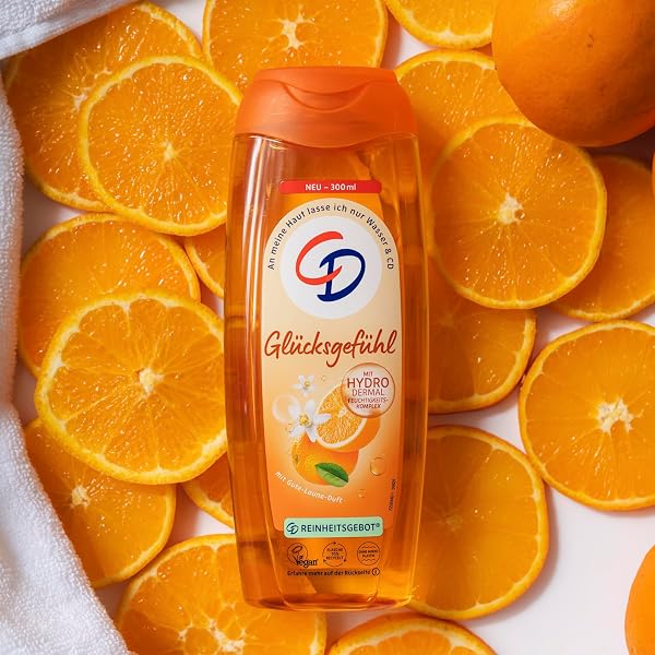 CD Dusche 'Glücksgefühl' | Belebendes Duschgel mit Gute-Laune-Duft | Mit Hydro-Dermal-Komplex | Für empfindliche Haut | ohne Mikroplastik & vegan | 300ml - 4