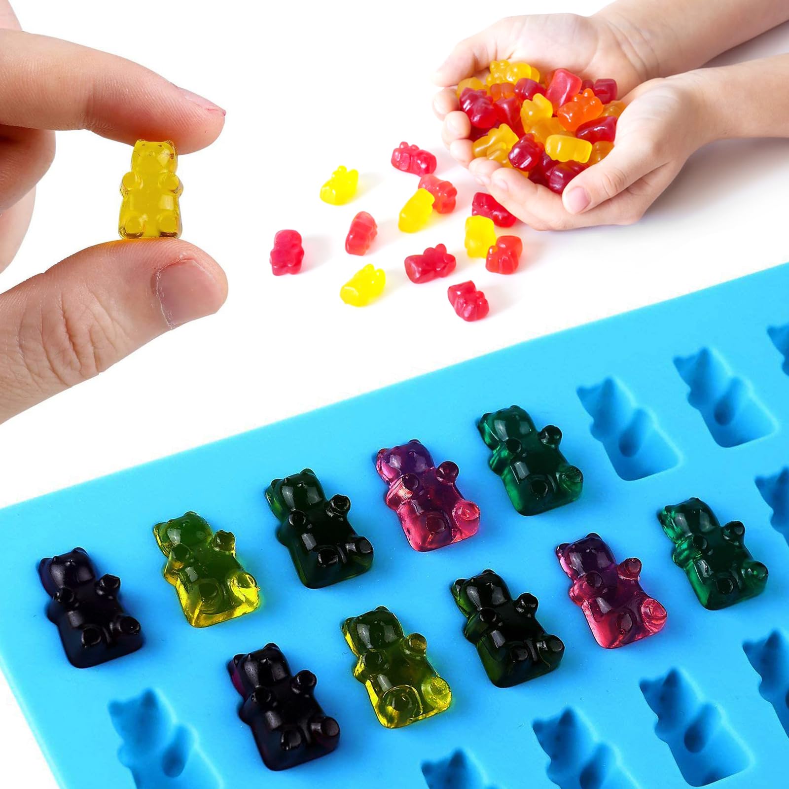 Stampo in silicone per orsetti gommosi, cioccolato, caramelle