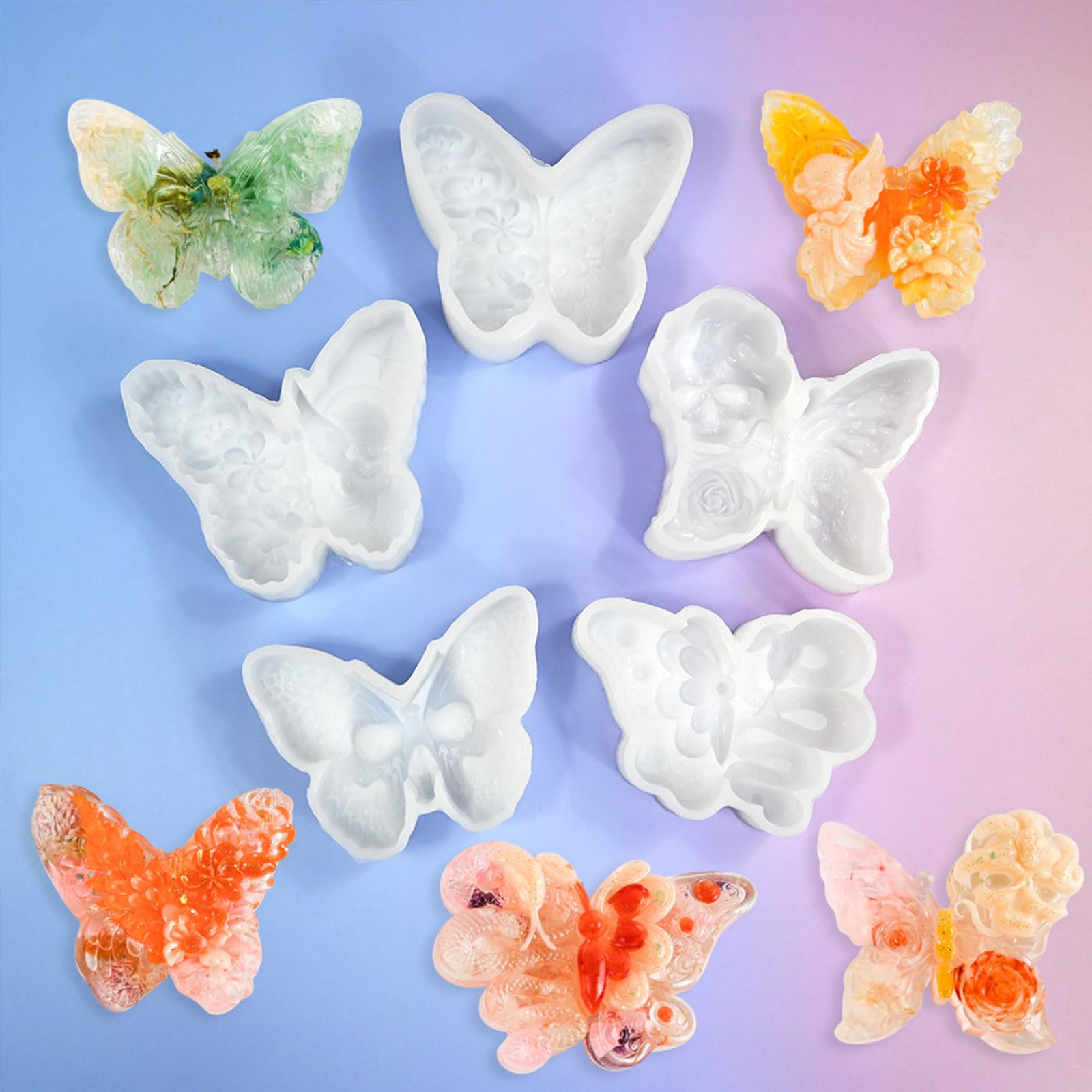 10 piezas de decoraciones hechas a mano, regalos para decoración de habitación, moldes de fundición de silicona 3D, moldes para hacer manualidades