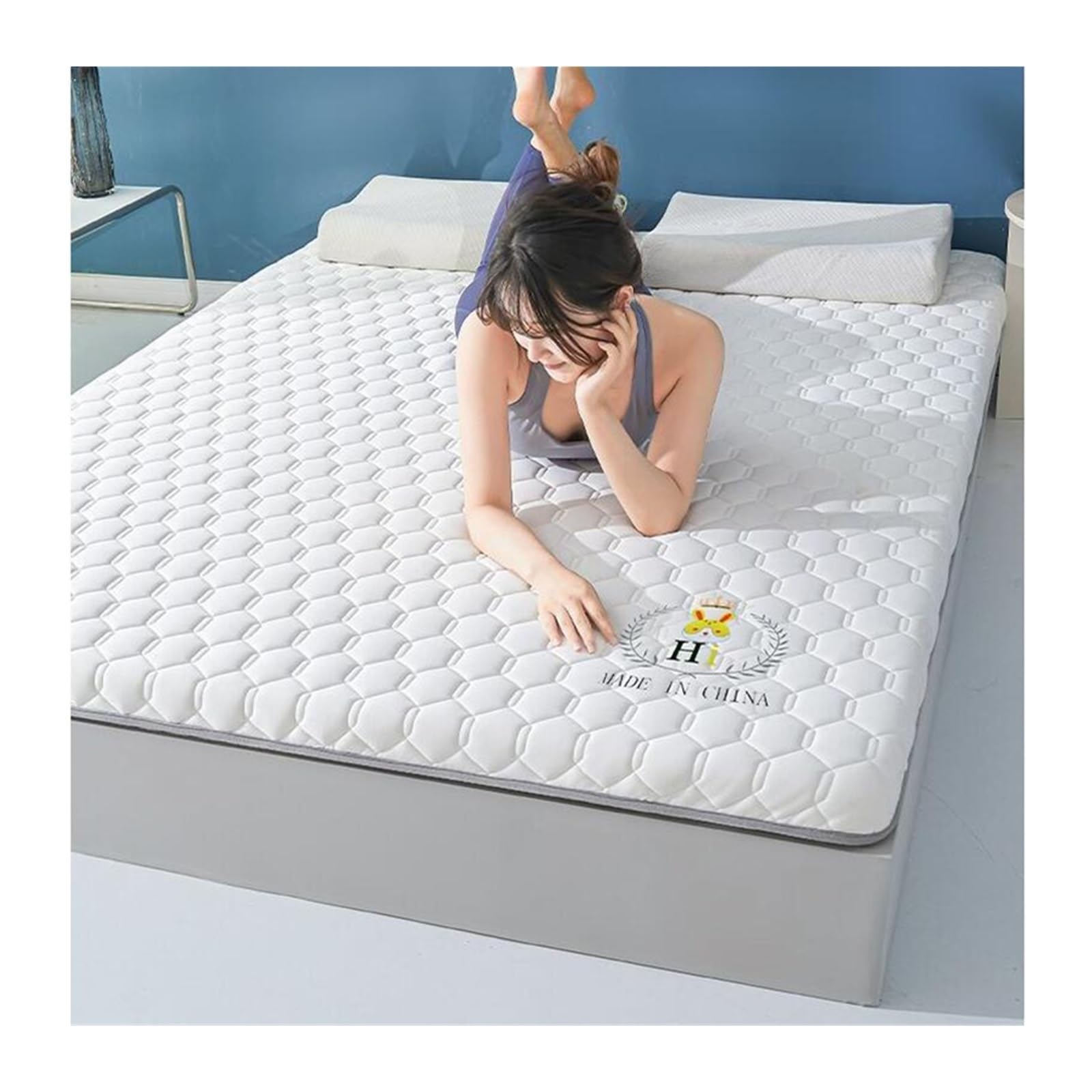 Mattress Topper Thickened Mattress Topper Floor Mat Bed(90x190cm(35x75in),4cm thickness)