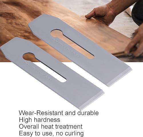 Miniatura 6 de Cepilladoras de madera, cuchillas cepilladoras sin rizar, tratamiento térmico general, fácil de usar para carpintería