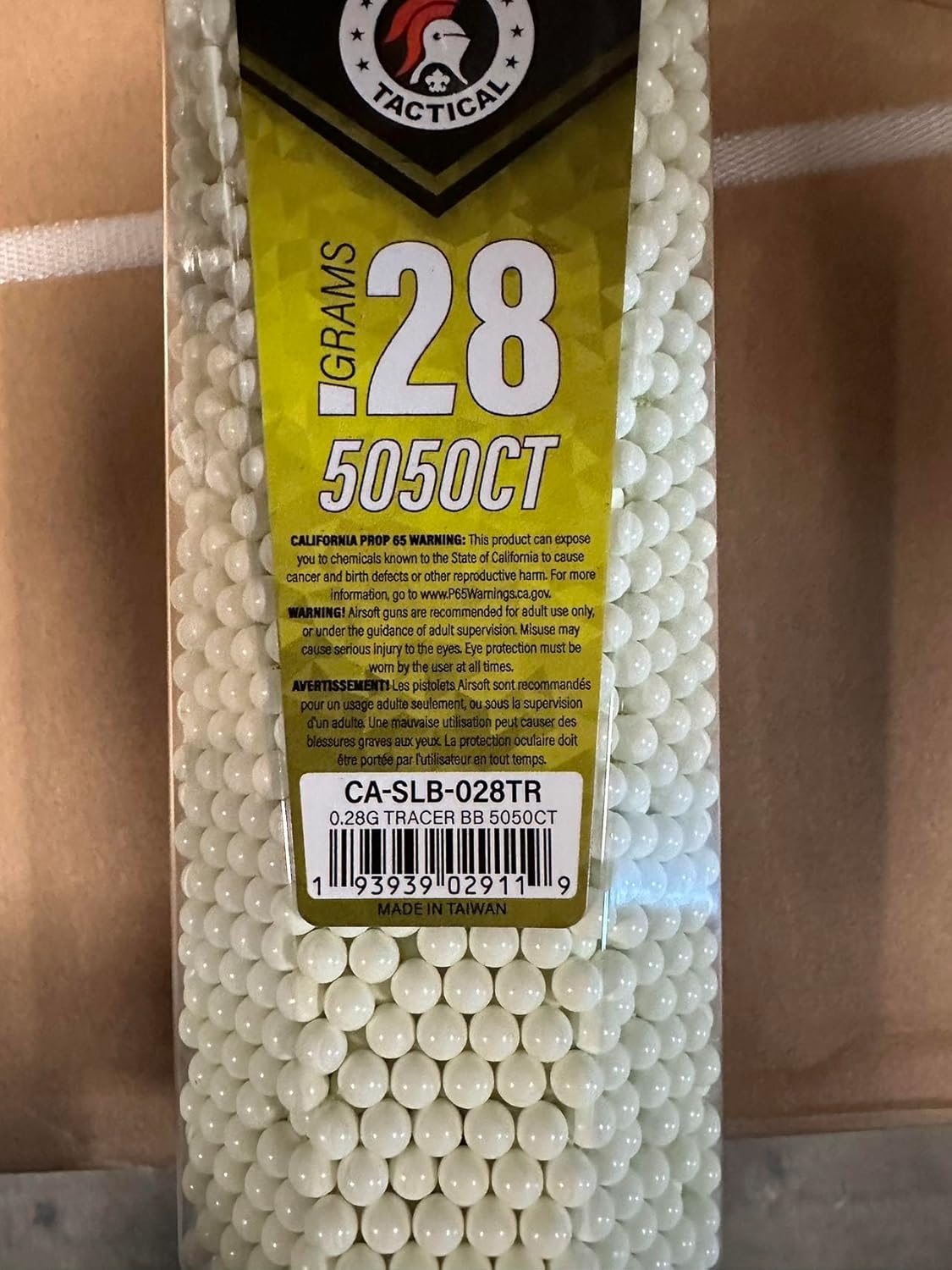 Lancer Tactical 5050 Count Airsoft Tracer BBS, Glow in The Dark, .20g, .25g, .28g, .30g, .32g-Competition Grade, Made in Taiwan