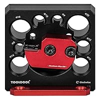 Vista 7 de Toolcool Taladro eléctrico Insertos de carburo Dowel Maker Placa cortadora de clavijas de alta velocidad (Imperial 8 agujeros)