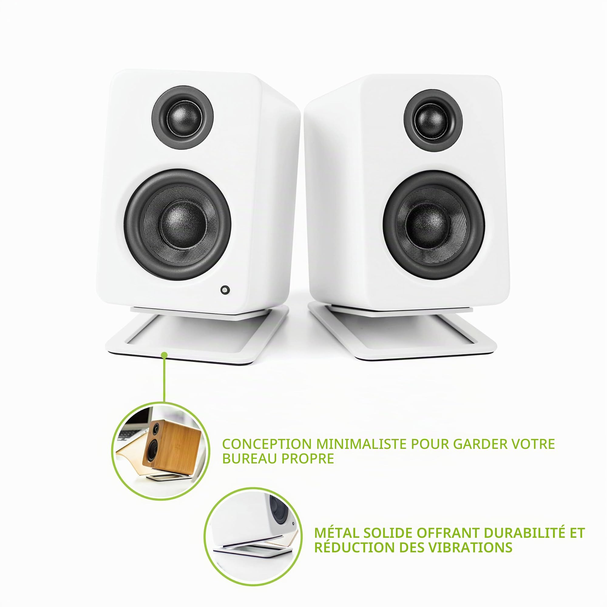 Kanto S2 Desktop Speaker Stand (White)