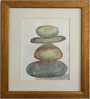 Acuarela Original de Rocas, Pieza Única