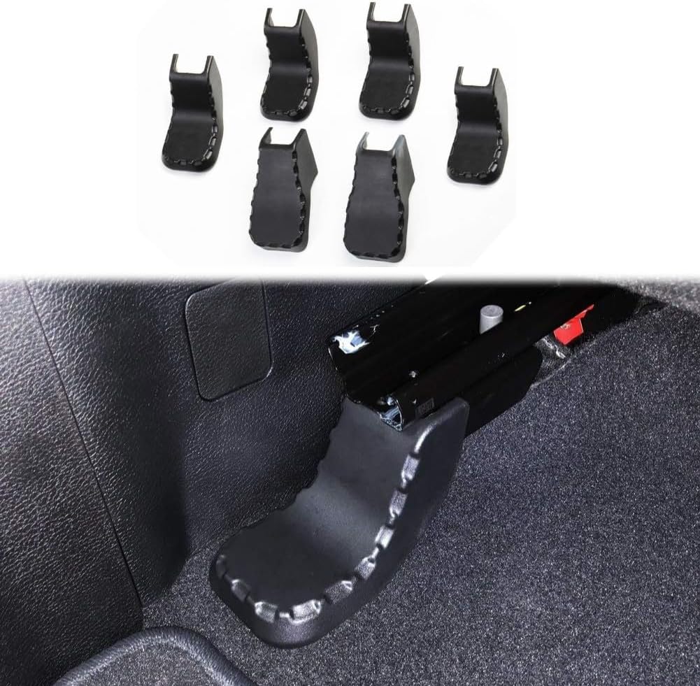6P Anti-dust Seat Bracket Fixing Bolts Cover Trims for 2018-2023 Jeep Wrangler JL Accessories