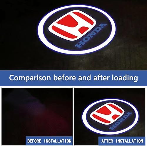 Miniatura 3 de 2 proyectores para puerta de automóvil, luces LED HD, luz de bienvenida láser de cortesía, lámpara de charco de sombra fantasma, compatible con el