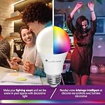 Lloyd's E26 Smart Bulb - Ampoule Intelligente - Alexa Compatible + Google Home Compliant, Colour Changing, LED Smart Light Bulb (10W) Dimmable from The App - Works with 2.4 GHz WiFi