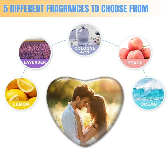 Custom Car Air Vent Clip with Your Photo and Text,Personalised Different Scents Car Air Fresheners,Interior Decoration,Decorative Accessories
