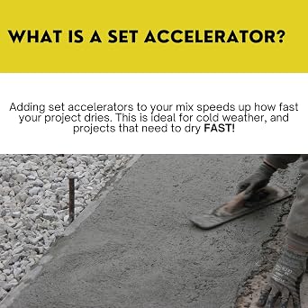 Akona Concrete/Masonry Set Accelerator, 1 Quart, Liquid Additive | Concrete & Cement Accelerator, Non Chloride, Hardens Mixes Faster, Liquid Additive