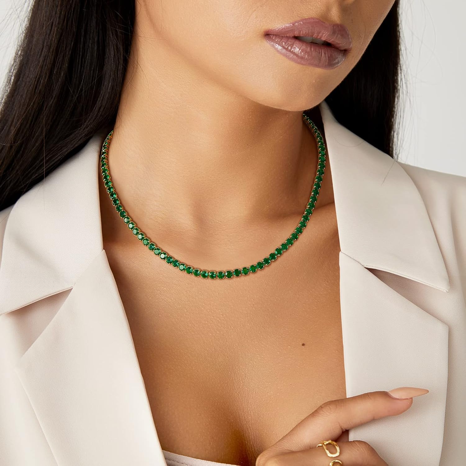 KissYan Tennis Necklaces for Women image 3