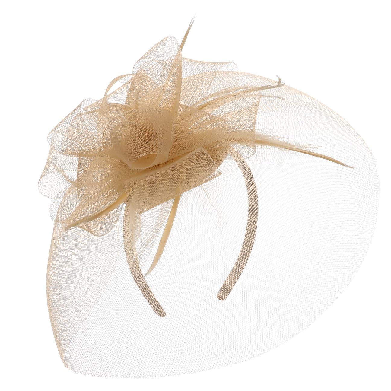 CAPPELLISHOP Crynol Fascinator Cappello da Cerimonia Decorazione Capelli Prodotto in Italia Donna Primavera Estate