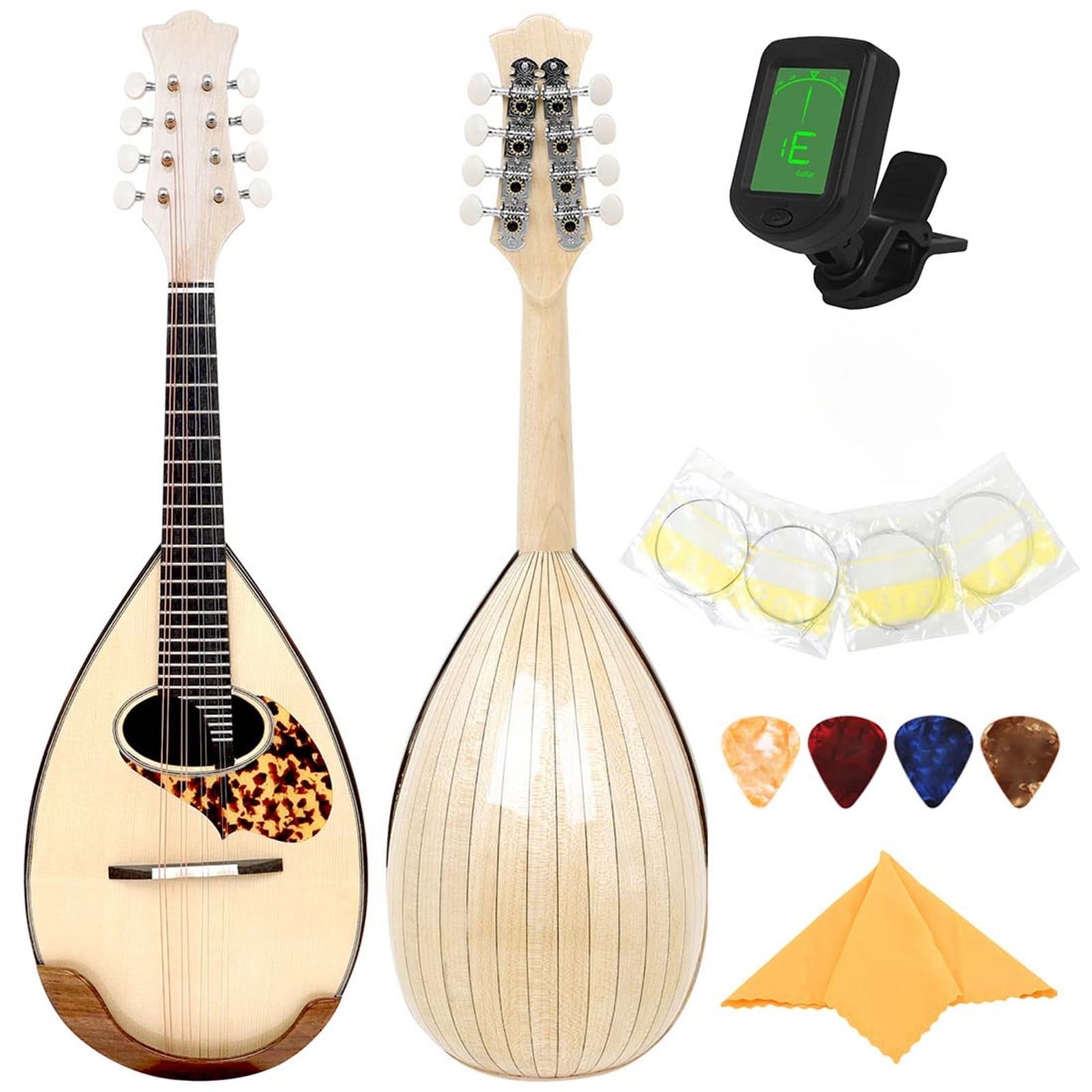 Strumento Mandolino Strumento A Corde Per Chitarra Acustica A Otto Corde In Acero A Forma Di Zucca