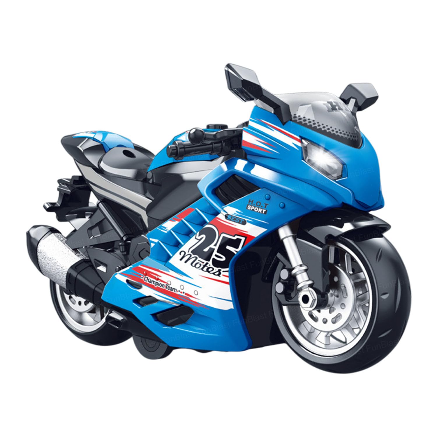 FunBlast Bike Toy for Kids – Realistic Bike Toys with Light & Music, Motorcycle Toy for Kids, Pull Back Friction Powered Bike Toy, for 3+ Years Old Kids, Boys (Blue)-image-20