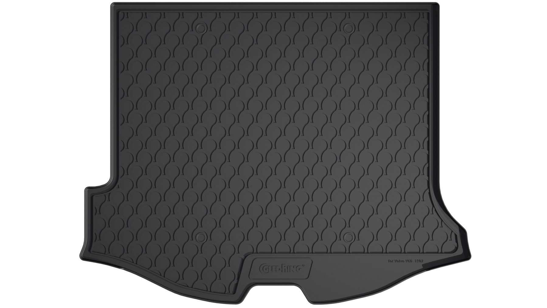 AROBA GL1902DB zestaw designerska mata do bagażnika i mata dodatkowa dla psa kompatybilna z Volvo V60 rok produkcji 12.2010-05.2018 idealnie dopasowana