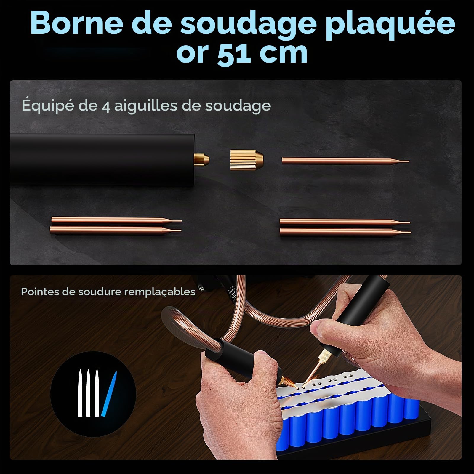 SEESII SE-223 Appareil de soudage à points avec condensateur 3000 F 250 positions réglables écran LCD 4,57