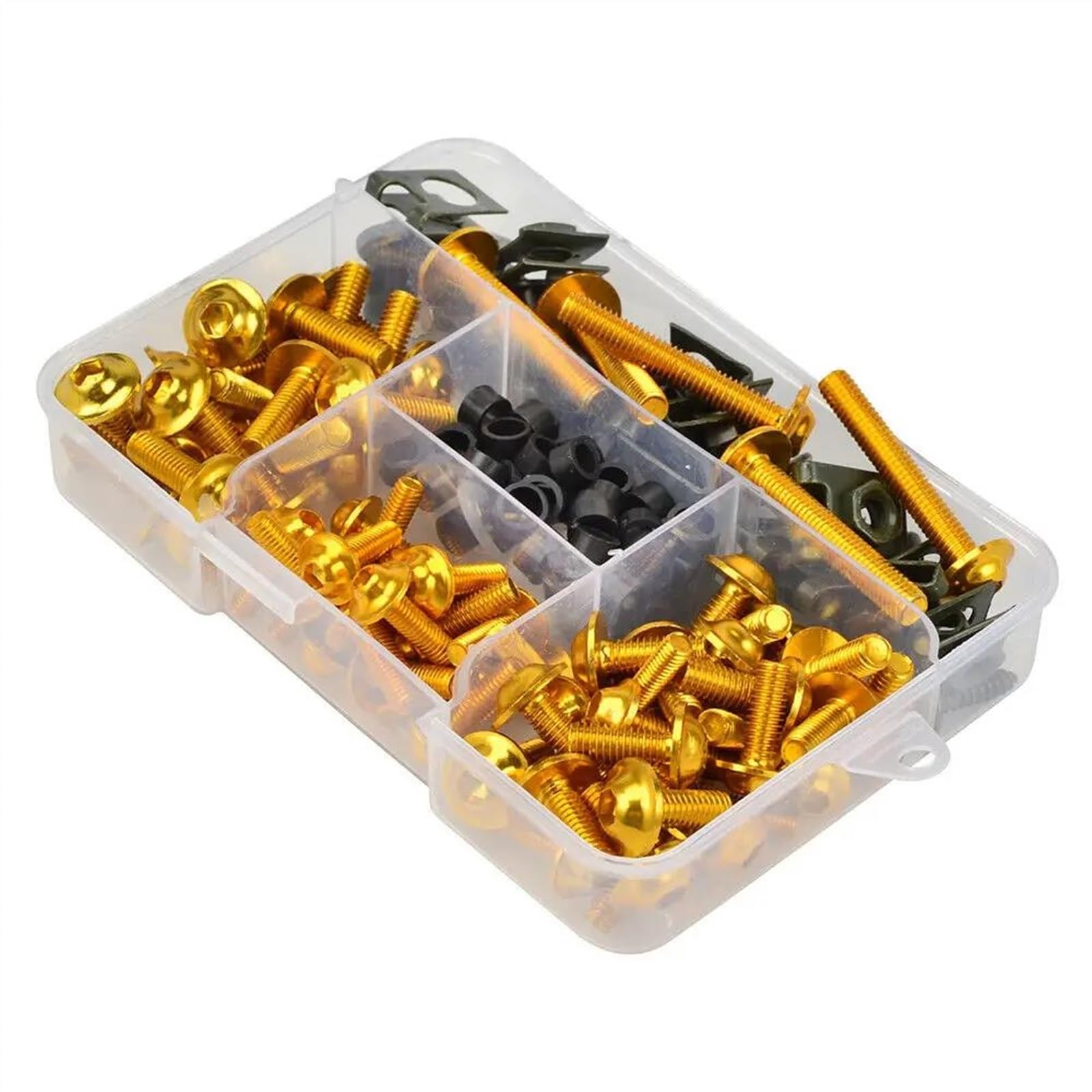 Fit For TZR250 3MA 3XV FZR250 2KR 3LN RD350 RZV500 Motorcycle Fairing Bolt Kit Screw Nut Set CNC Alloy(Gold)