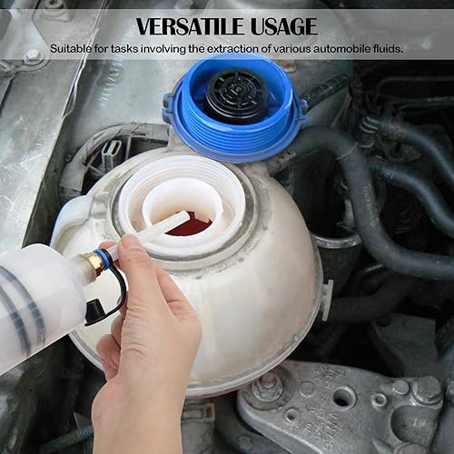 Miniatura 3 de Extractor de fluidos Jeringa de aceite multiusos con 500 CC, bomba de succión de aceite con manguera de goma larga, bomba de jeringa de fluido